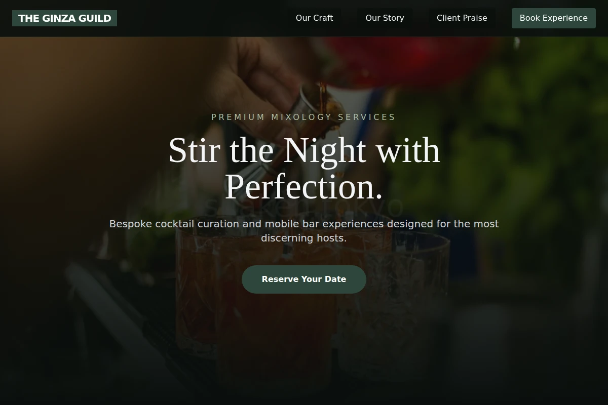 Bitters Bartending
