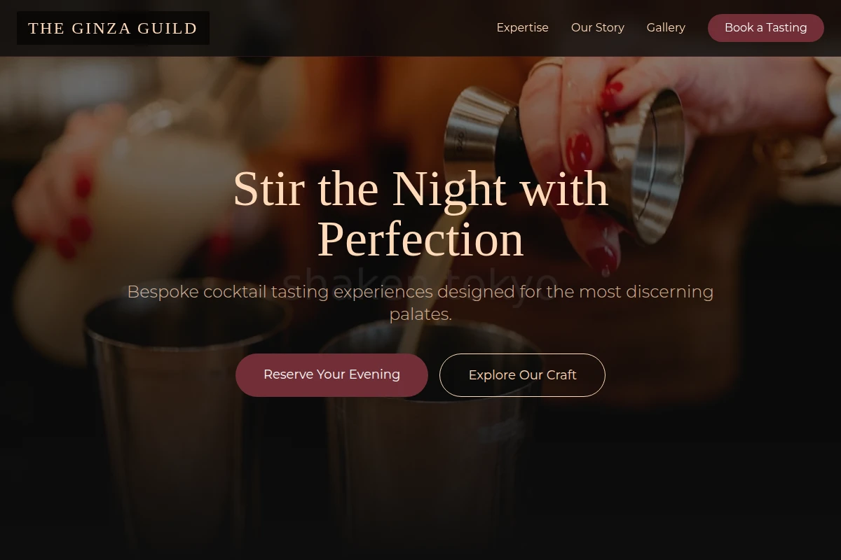 Tasting Bartending