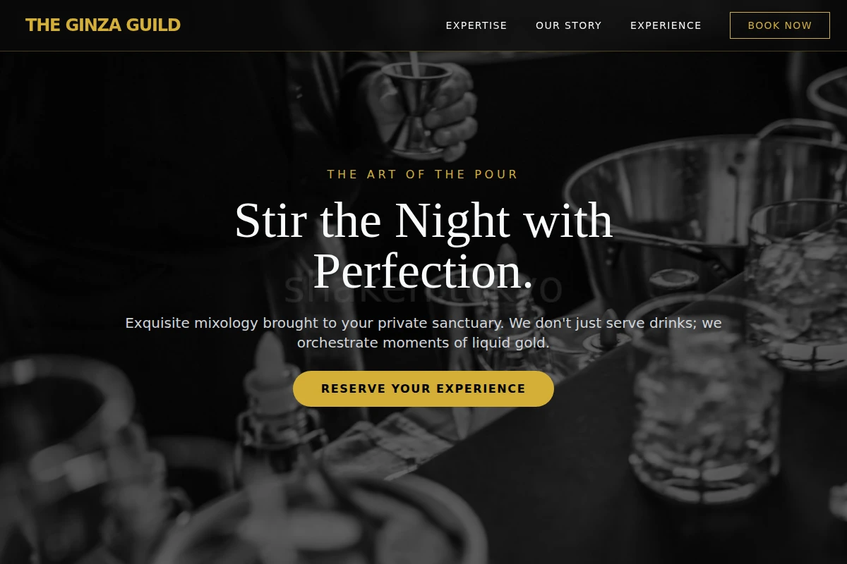 Speakeasy Bartending
